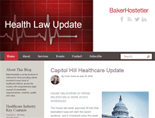 Tablet Screenshot of healthlawupdate.com